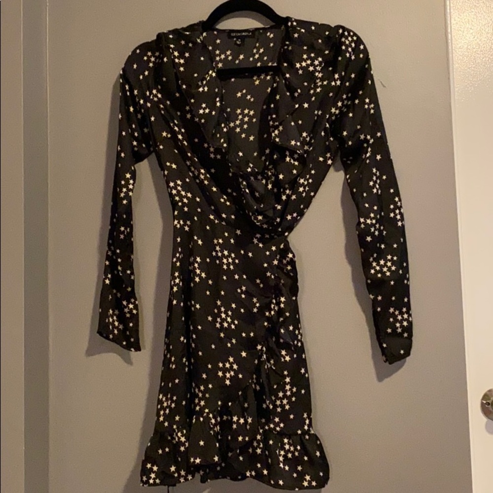 Silky Wrap Dress